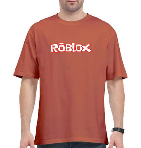 Roblox Oversized T-Shirt for Men-Coral-Ektarfa.online