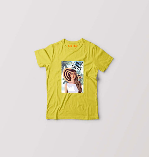 Lana Del Rey Kids T-Shirt for Boy/Girl-Mustard Yellow-Ektarfa.online