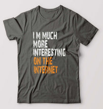 Load image into Gallery viewer, Internet Funny T-Shirt for Men-Charcoal-Ektarfa.online
