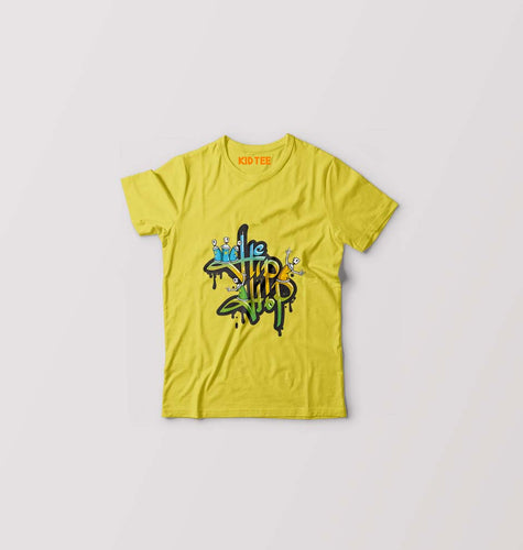 Hip Hop Kids T-Shirt for Boy/Girl-Yellow-Ektarfa.online