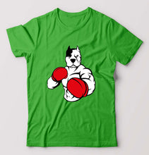 Load image into Gallery viewer, Pitbull Boxing T-Shirt for Men-S(38 Inches)-flag green-Ektarfa.online

