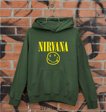 Load image into Gallery viewer, Nirvana Unisex Hoodie for Men/Women-S(40 Inches)-Dark Green-Ektarfa.online
