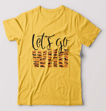 Load image into Gallery viewer, Lets Go Wild T-Shirt for Men-Golden Yellow-Ektarfa.online
