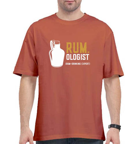Rum Oversized T-Shirt for Men-Coral-Ektarfa.online