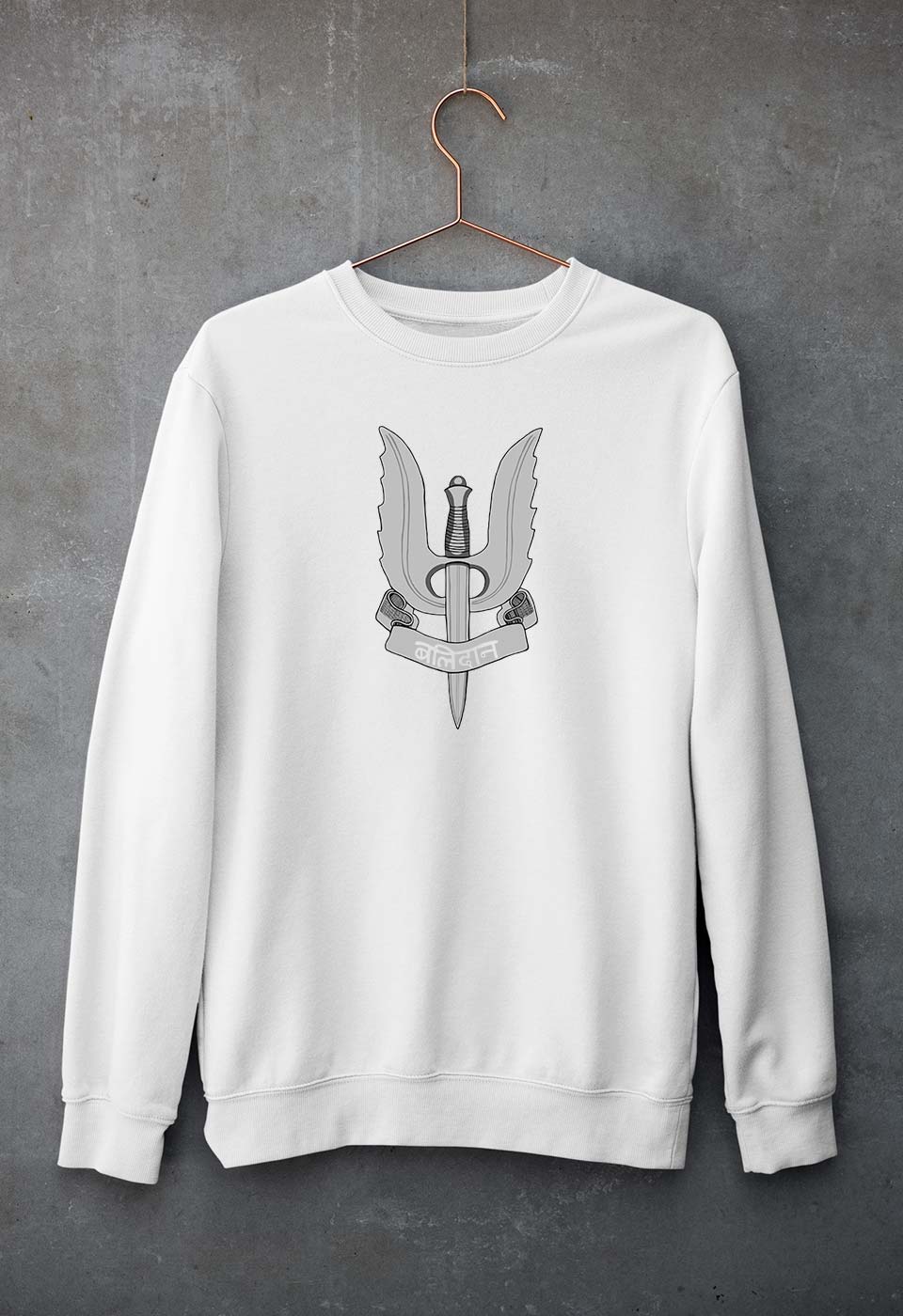 Balidaan Army Unisex Sweatshirt for Men/Women-White-Ektarfa.online