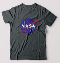 Load image into Gallery viewer, Nasa T-Shirt for Men-S(38 Inches)-Steel grey-Ektarfa.online
