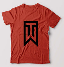Load image into Gallery viewer, Tiger Woods Golf T-Shirt for Men-Brick Red-Ektarfa.online
