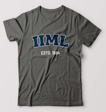 Load image into Gallery viewer, IIM Lucknow T-Shirt for Men-S(38 Inches)-Charcoal-Ektarfa.online
