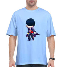 Load image into Gallery viewer, Edgar Brawl Starts Oversized T-Shirt for Men-Baby Blue-Ektarfa.online
