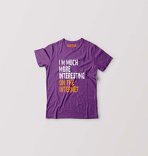 Load image into Gallery viewer, Internet Funny Kids T-Shirt for Boy/Girl-Purple-Ektarfa.online
