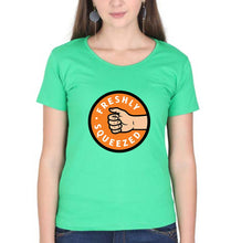 Load image into Gallery viewer, Orange Cassidy - Freshly Squeezed T-Shirt for Women-XS(32 Inches)-flag green-Ektarfa.online
