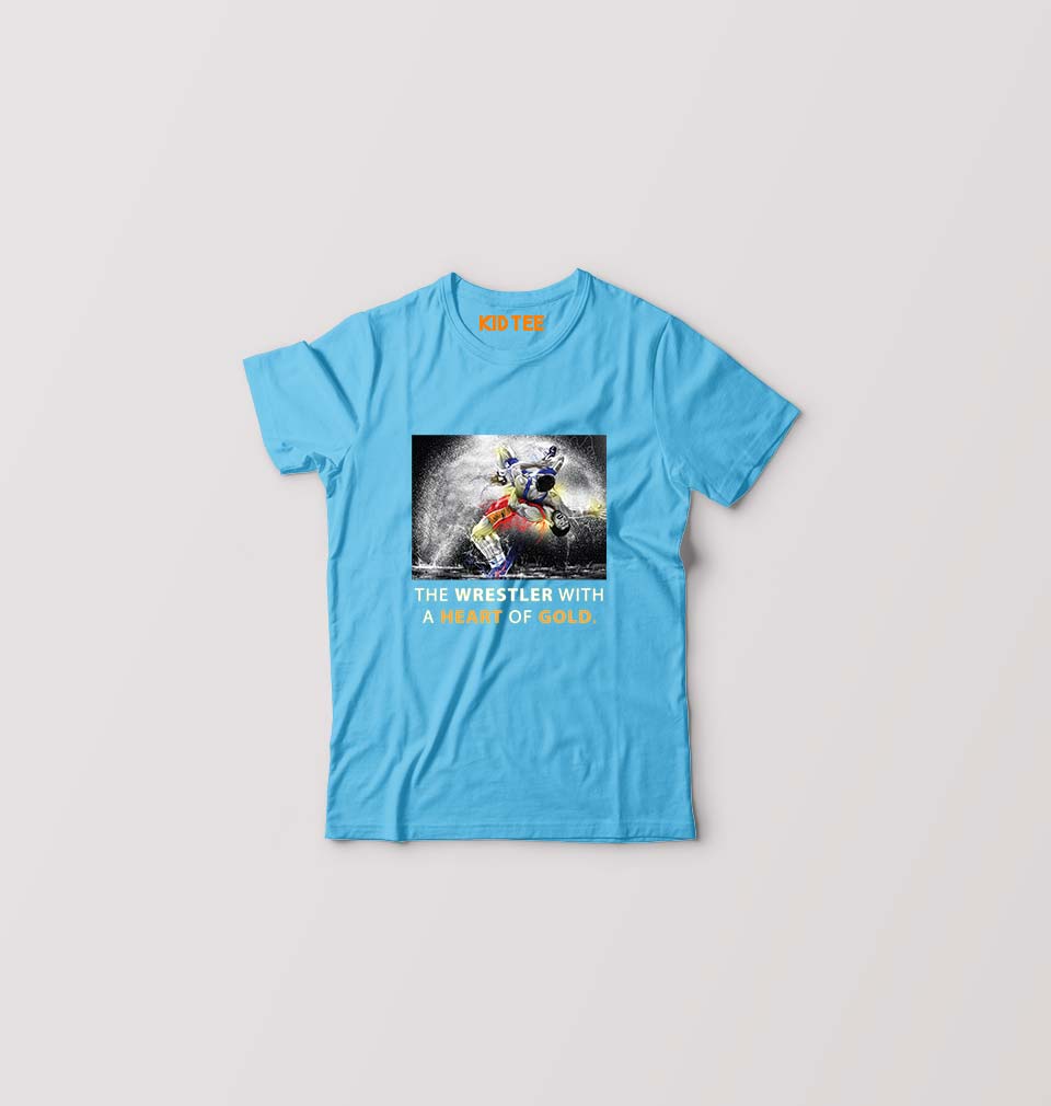Yogeshwar Dutt T-Shirt for Boy/Girl-Light Blue-Ektarfa.online