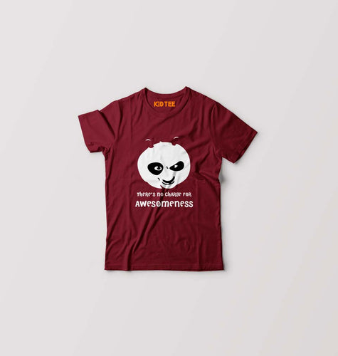 Panda Kids T-Shirt for Boy/Girl-Maroon-Ektarfa.online