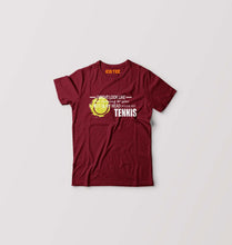 Load image into Gallery viewer, Tennis Kids T-Shirt for Boy/Girl-Maroon-Ektarfa.online
