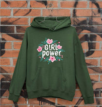 Load image into Gallery viewer, Feminist Girl Power Unisex Hoodie for Men/Women-S(40 Inches)-Dark Green-Ektarfa.online
