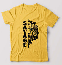 Load image into Gallery viewer, Savage Lion T-Shirt for Men-Golden Yellow-Ektarfa.online
