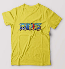 Load image into Gallery viewer, One Piece T-Shirt for Men-S(38 Inches)-Yellow-Ektarfa.online
