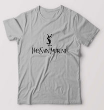 Load image into Gallery viewer, YSL T-Shirt for Men-S(38 Inches)-Grey Melange-Ektarfa.online
