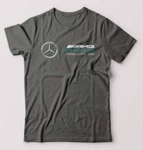 Load image into Gallery viewer, Mercedes AMG Petronas F1 T-Shirt for Men-S(38 Inches)-Charcoal-Ektarfa.online
