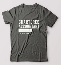 Load image into Gallery viewer, Chartered Accountants(CA) In Progress T-Shirt for Men-Charcoal-Ektarfa.online
