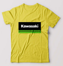 Load image into Gallery viewer, Kawasaki T-Shirt for Men-S(38 Inches)-Yellow-Ektarfa.online
