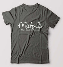 Load image into Gallery viewer, Michaels T-Shirt for Men-S(38 Inches)-Charcoal-Ektarfa.online
