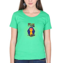 Load image into Gallery viewer, Psychedelic Mind T-Shirt for Women-XS(32 Inches)-flag green-Ektarfa.online
