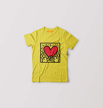 Load image into Gallery viewer, Keith Haring Kids T-Shirt for Boy/Girl-Yellow-Ektarfa.online
