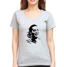 Load image into Gallery viewer, Ronaldinho T-Shirt for Women-XS(32 Inches)-Grey Melange-Ektarfa.online
