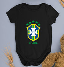 Load image into Gallery viewer, Brazil Football Kids Romper For Baby Boy/Girl-0-5 Months(18 Inches)-Black-Ektarfa.online
