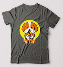 Load image into Gallery viewer, Puppy T-Shirt for Men-Charcoal-Ektarfa.online
