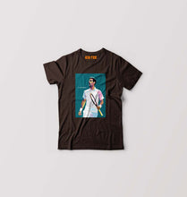 Load image into Gallery viewer, Novak Djokovic Tennis Kids T-Shirt for Boy/Girl-Coffee Brown-Ektarfa.online
