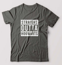 Load image into Gallery viewer, Harry Potter Hogwarts T-Shirt for Men-Charcoal-Ektarfa.online
