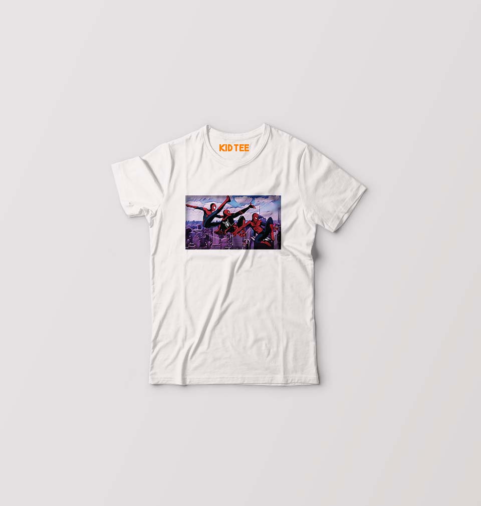 Spiderman Superhero Kids T-Shirt for Boy/Girl-0-1 Year(20 Inches)-White-Ektarfa.online
