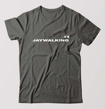 Load image into Gallery viewer, Jaywalking T-Shirt for Men-S(38 Inches)-Charcoal-Ektarfa.online
