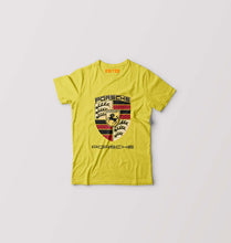 Load image into Gallery viewer, Porsche Logo Kids T-Shirt for Boy/Girl-Yellow-Ektarfa.online
