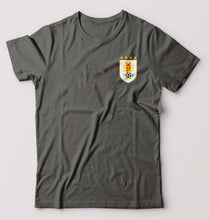 Load image into Gallery viewer, Uruguay Football T-Shirt for Men-Charcoal-Ektarfa.online
