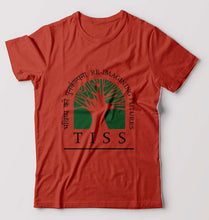 Load image into Gallery viewer, Tata Institute of Social Sciences (TISS) T-Shirt for Men-Brick Red-Ektarfa.online
