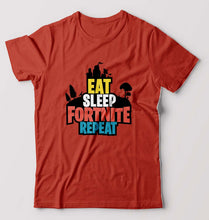 Load image into Gallery viewer, Fortnite T-Shirt for Men-S(38 Inches)-Brick Red-Ektarfa.online
