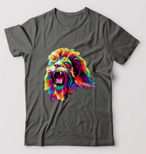 Load image into Gallery viewer, Lion T-Shirt for Men-Charcoal-Ektarfa.online
