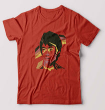 Load image into Gallery viewer, Bruce Lee T-Shirt for Men-Brick Red-Ektarfa.online
