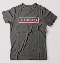 Load image into Gallery viewer, Black Pink Kpop T-Shirt for Men-S(38 Inches)-Charcoal-Ektarfa.online
