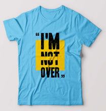 Load image into Gallery viewer, I&#39;M Not Over T-Shirt for Men-S(38 Inches)-Light Blue-Ektarfa.online
