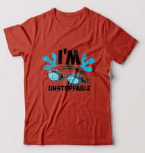 Load image into Gallery viewer, Swimming T-Shirt for Men-Brick Red-Ektarfa.online
