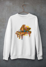Load image into Gallery viewer, Piano Unisex Sweatshirt for Men/Women-White-Ektarfa.online
