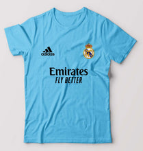 Load image into Gallery viewer, Real Madrid 2021-22 T-Shirt for Men-S(38 Inches)-Light Blue-Ektarfa.online
