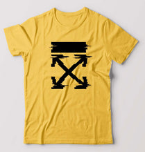 Load image into Gallery viewer, Off White Tee T-Shirt for Men-Golden yellow-Ektarfa.online
