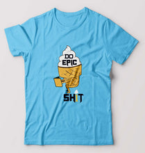 Load image into Gallery viewer, Shit T-Shirt for Men-S(38 Inches)-Light Blue-Ektarfa.online
