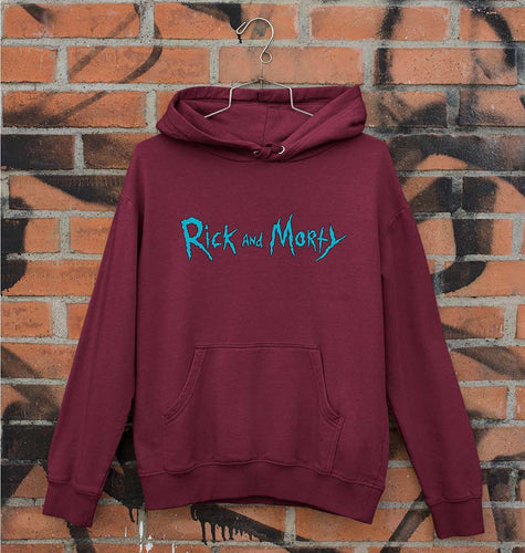 Rick and Morty Unisex Hoodie for Men/Women-S(40 Inches)-Maroon-Ektarfa.online