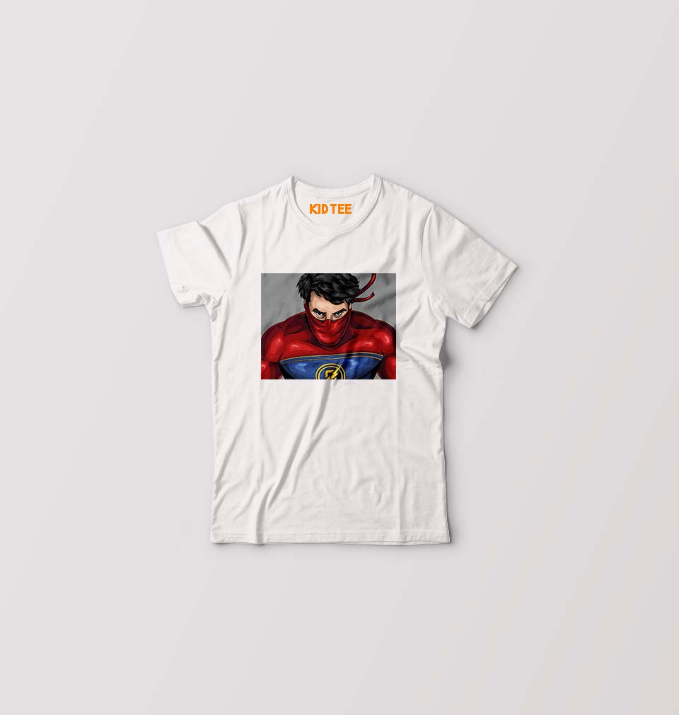 Minnal Murali Kids T-Shirt for Boy/Girl-White-Ektarfa.online